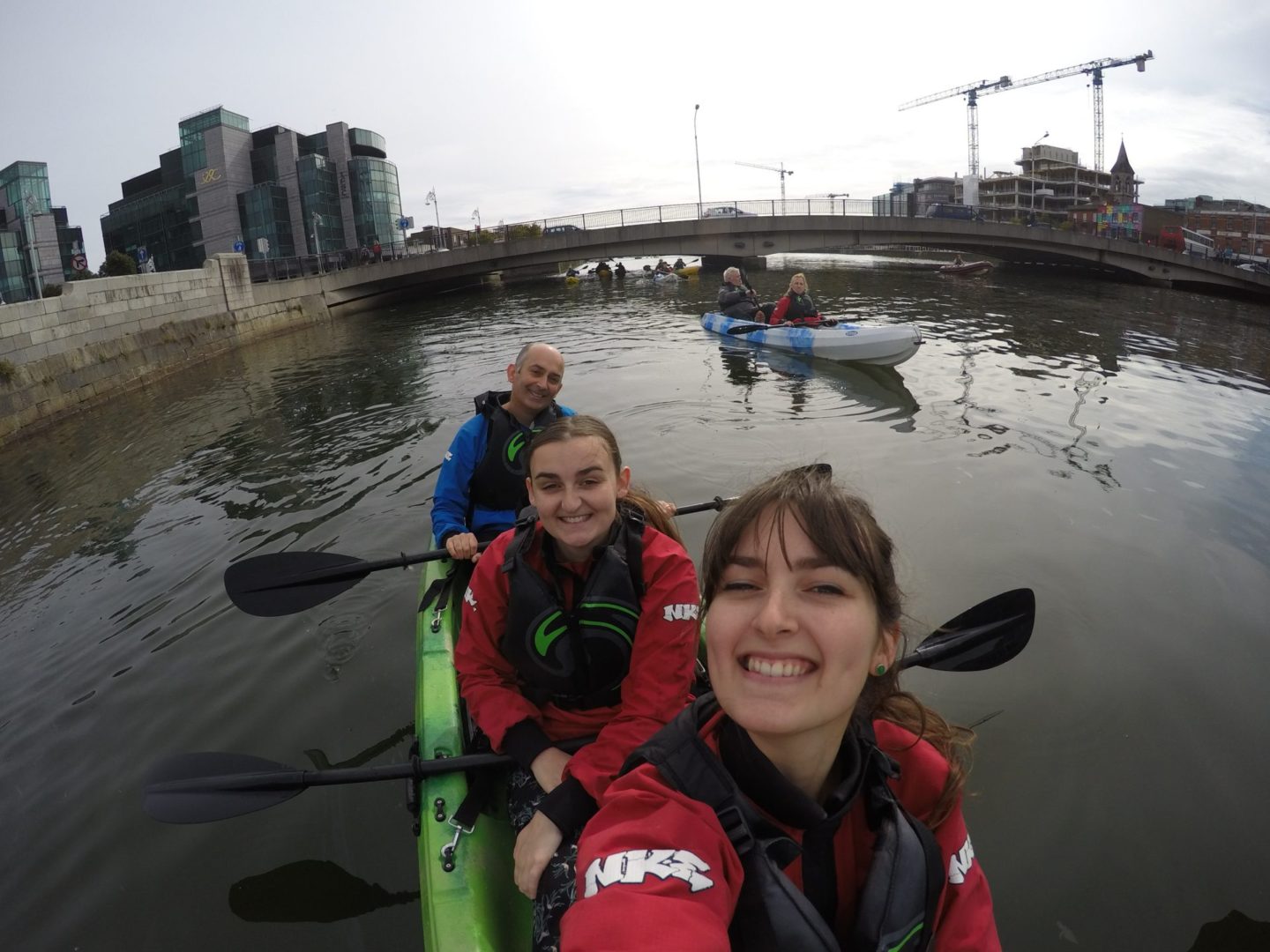 Kayaking on the River Liffe