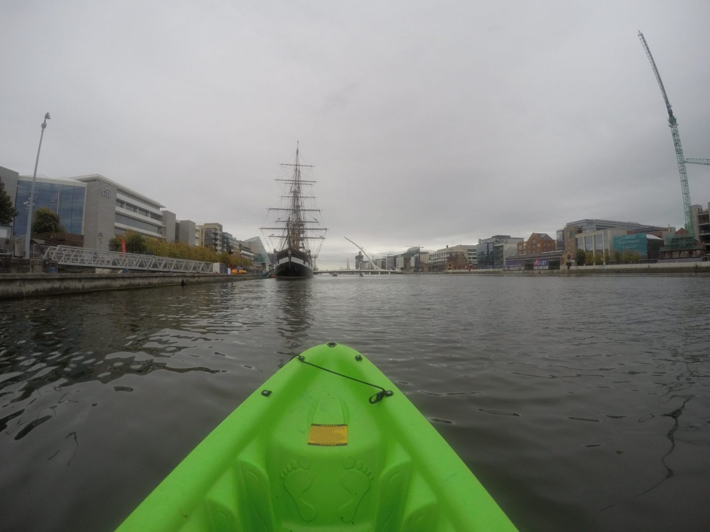 kayaking on the river liffe