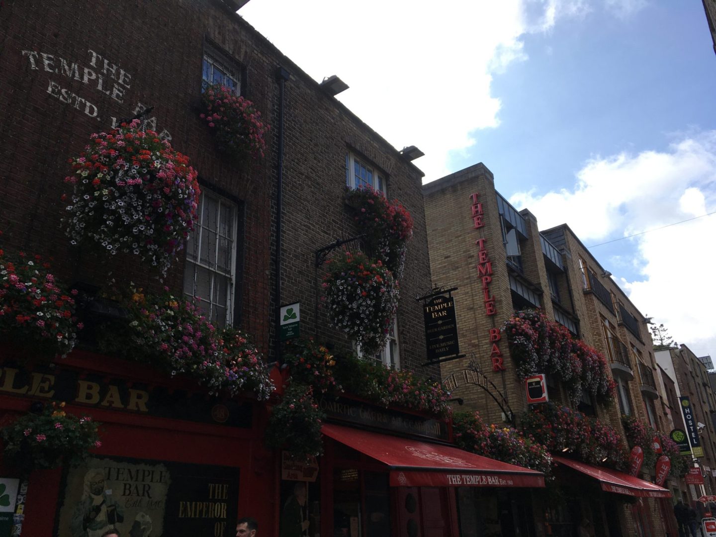 the temple bar pub in temple bar during 3 days in Dublin