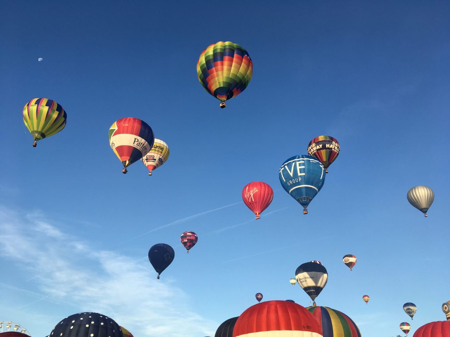 balloon fiesta during a weekend in Bristol