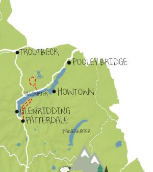 A week in the lake district - east lakes map
