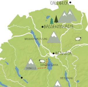 A week in the lake district - north lakes map