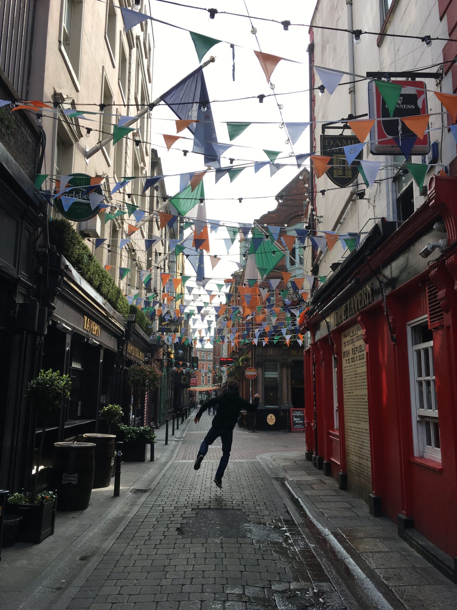 irish streets during our 3 days in Dublin