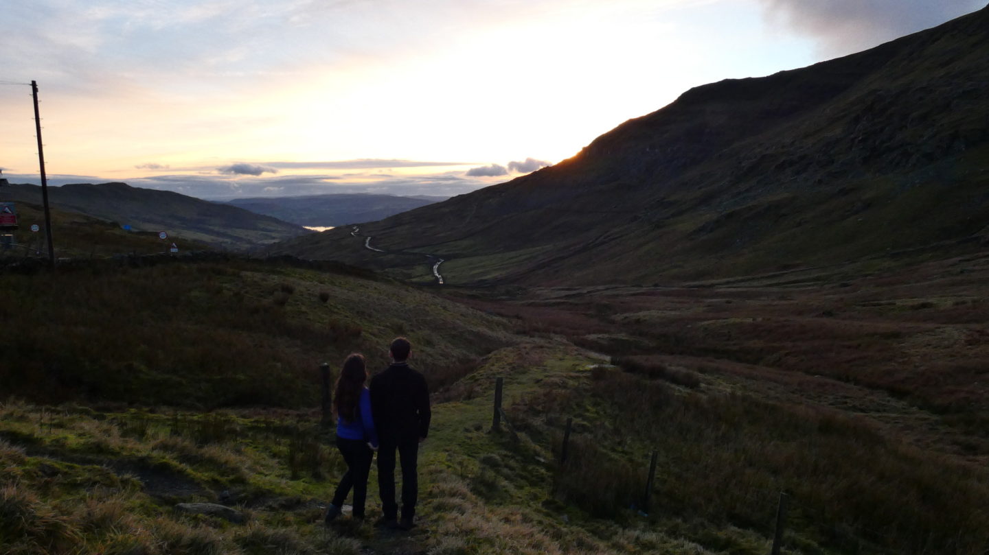 Sunset over the mountains