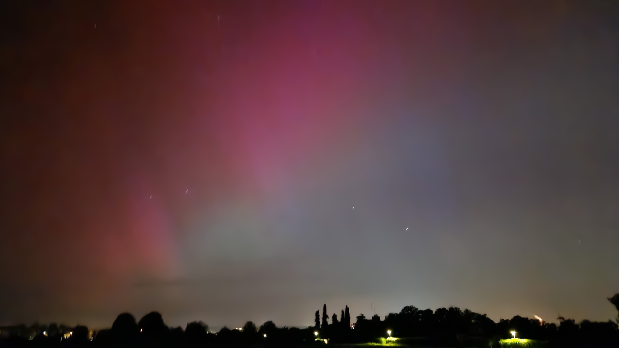 northern lights in switzerland